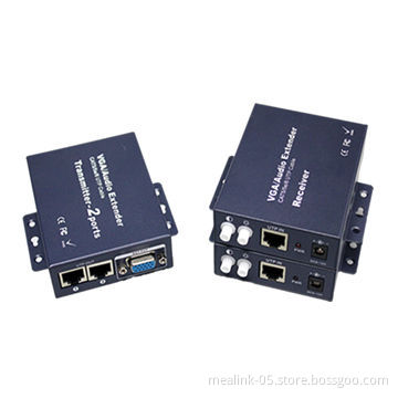 1 to 2 VGA extender, 300m, receiver with easy knobs can adjust brightness and contrast ratio